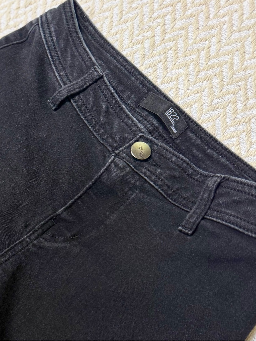 1822 Denim Black Flare Wide Leg Jeans 8 CJ33M2256A1